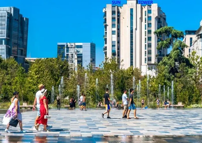 Sun Tower Luxury Suite-view From Of Center Tirana